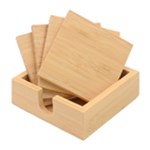 Design Pattern Seamless Tropical Bamboo Coaster Set