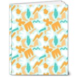 Design Pattern Seamless Tropical 8  x 10  Hardcover Notebook