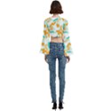Trumpet Sleeve Cropped Top 