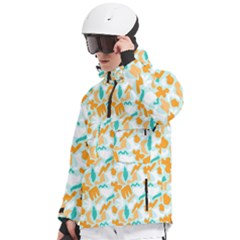 Men s Pullover Zip Ski and Snowboard Waterproof Breathable Jacket 