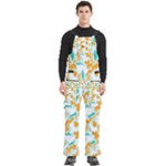Design Pattern Seamless Tropical Men s Side Zip Front Pouch Ski And Snowboard Bib Pants	