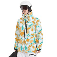 Men s Multi Pockets Zip Ski and Snowboard Waterproof Breathable Jacket 
