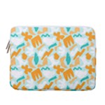 Design Pattern Seamless Tropical 13  Vertical Laptop Sleeve Case With Pocket