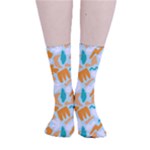 Design Pattern Seamless Tropical Smooth Crew Length Tube Socks