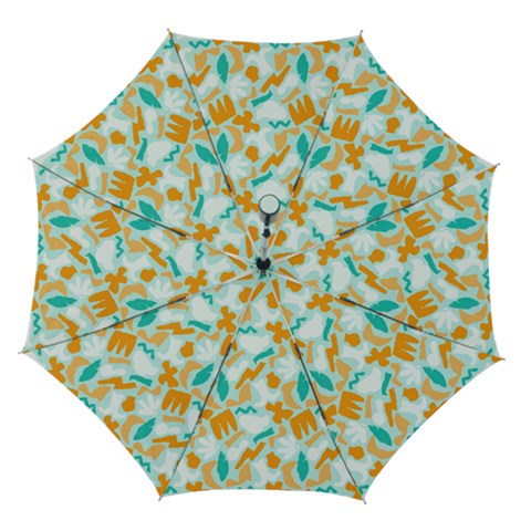 Design Pattern Seamless Tropical Automatic Folding Umbrella with Case (Medium) from ArtsNow.com