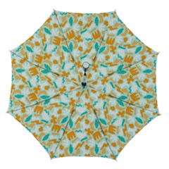 Design Pattern Seamless Tropical Automatic Folding Umbrella with Case (Medium) from ArtsNow.com