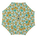 Design Pattern Seamless Tropical Automatic Folding Umbrella with Case (Medium)
