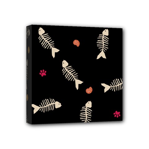 Pattern Design Seamless Fishbone Mini Canvas 4  x 4  (Stretched) from ArtsNow.com