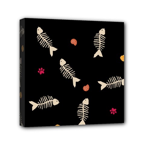 Pattern Design Seamless Fishbone Mini Canvas 6  x 6  (Stretched) from ArtsNow.com