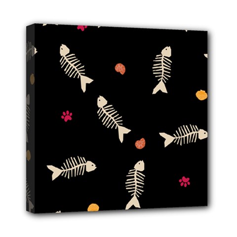 Pattern Design Seamless Fishbone Mini Canvas 8  x 8  (Stretched) from ArtsNow.com