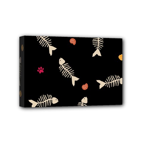 Pattern Design Seamless Fishbone Mini Canvas 6  x 4  (Stretched) from ArtsNow.com