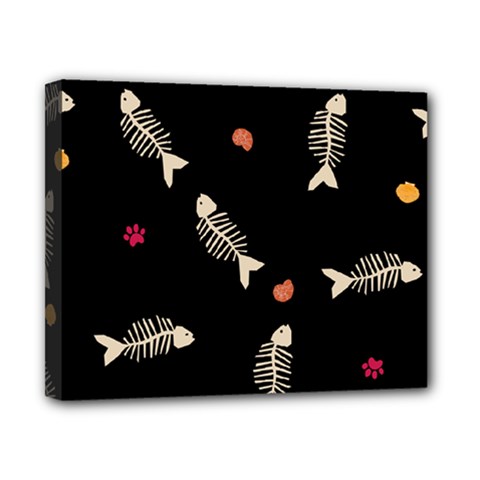 Pattern Design Seamless Fishbone Canvas 10  x 8  (Stretched) from ArtsNow.com