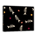 Pattern Design Seamless Fishbone Canvas 14  x 11  (Stretched)