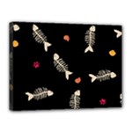 Pattern Design Seamless Fishbone Canvas 16  x 12  (Stretched)
