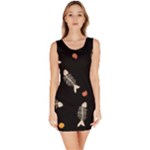 Pattern Design Seamless Fishbone Bodycon Dress