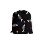 Pattern Design Seamless Fishbone Drawstring Pouch (Medium)