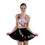 Pattern Design Seamless Fishbone Mini Skirt