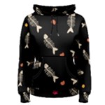 Pattern Design Seamless Fishbone Women s Pullover Hoodie