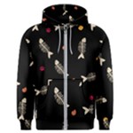 Pattern Design Seamless Fishbone Men s Zipper Hoodie