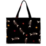 Pattern Design Seamless Fishbone Zipper Mini Tote Bag