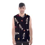 Pattern Design Seamless Fishbone Men s Basketball Tank Top