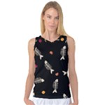 Pattern Design Seamless Fishbone Women s Basketball Tank Top