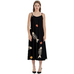 Casual Spaghetti Strap Midi Dress 