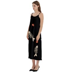 Casual Spaghetti Strap Midi Dress 