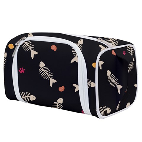 Pattern Design Seamless Fishbone Toiletries Pouch from ArtsNow.com