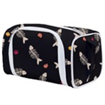 Pattern Design Seamless Fishbone Toiletries Pouch