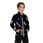 Pattern Design Seamless Fishbone Kids  Windbreaker
