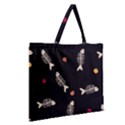Zipper Large Tote Bag 