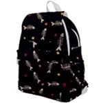 Pattern Design Seamless Fishbone Top Flap Backpack