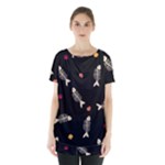 Pattern Design Seamless Fishbone Skirt Hem Sports Top