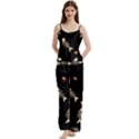 Spaghetti Top Long Pants Satin Pajamas Set 