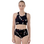 Pattern Design Seamless Fishbone Racer Back Bikini Set