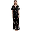 Short Sleeve Long Pants Satin Pajamas Set 