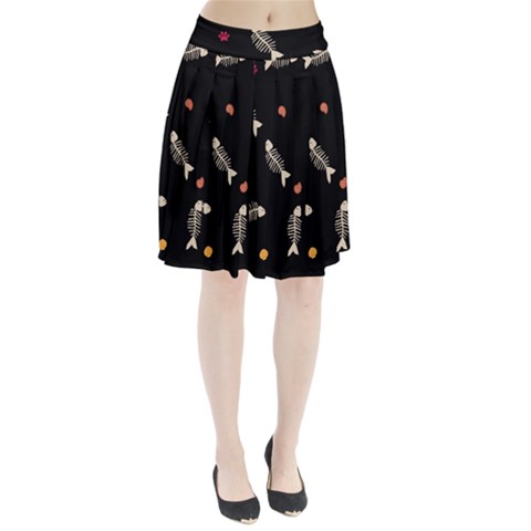 Pattern Design Seamless Fishbone Pleated Skirt from ArtsNow.com