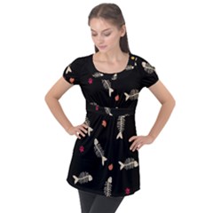 Puff Sleeve Tunic Top 