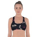 Pattern Design Seamless Fishbone Cross Back Sports Bra