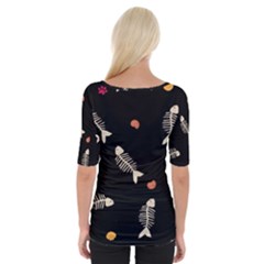 Wide Neckline T-Shirt 