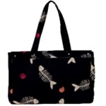 Pattern Design Seamless Fishbone Canvas Work Bag