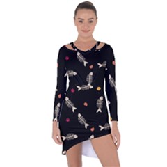 Asymmetric Cut-Out Shift Dress 