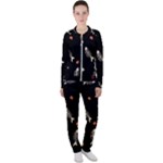 Pattern Design Seamless Fishbone Casual Jacket and Pants Set