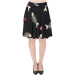 Pattern Design Seamless Fishbone Velvet High Waist Skirt