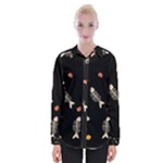 Pattern Design Seamless Fishbone Womens Long Sleeve Shirt