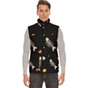 Men s High Neck Button Up Puffer Vest 