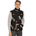 Men s High Neck Button Up Puffer Vest 