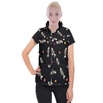 Pattern Design Seamless Fishbone Women s Button Up Vest