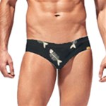 Pattern Design Seamless Fishbone Men s Swim Brief